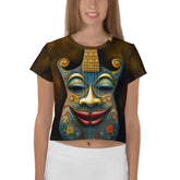 Dynamic Dunes All-Over Print Crop Tee - Beyond T-shirts
